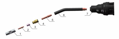350a air cooled welding gun consumables
