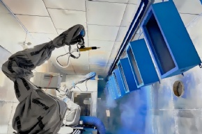 Powder coating robot