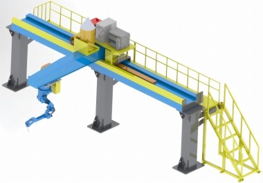 Gantry system with Yaskawa robot